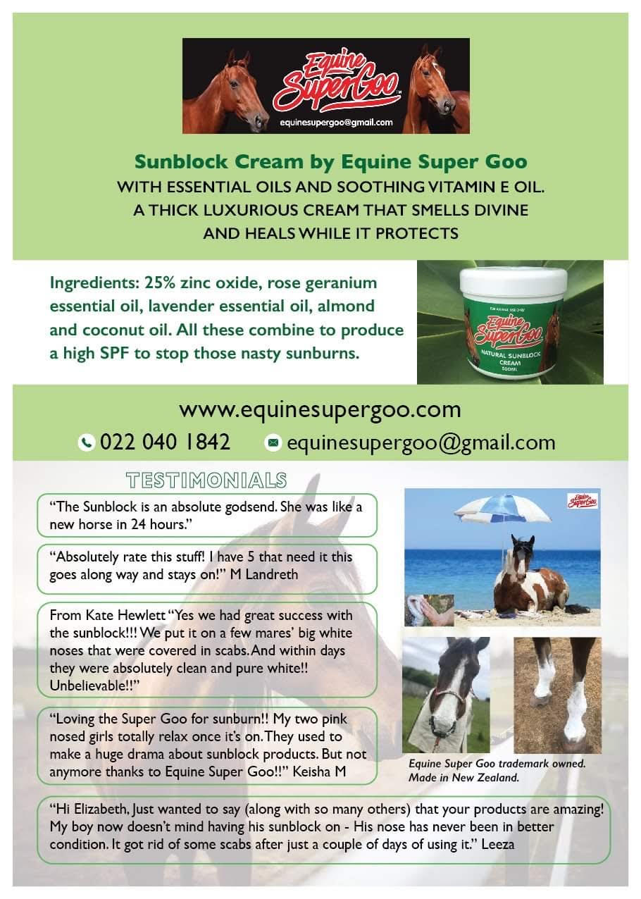 Equine Super Goo Natural Sunblock Cream